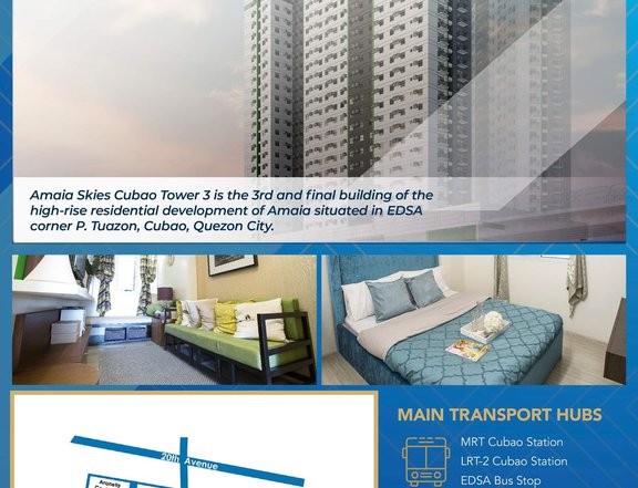 28.00 sqm 1-bedroom Condo For Sale in Cubao Quezon City / QC