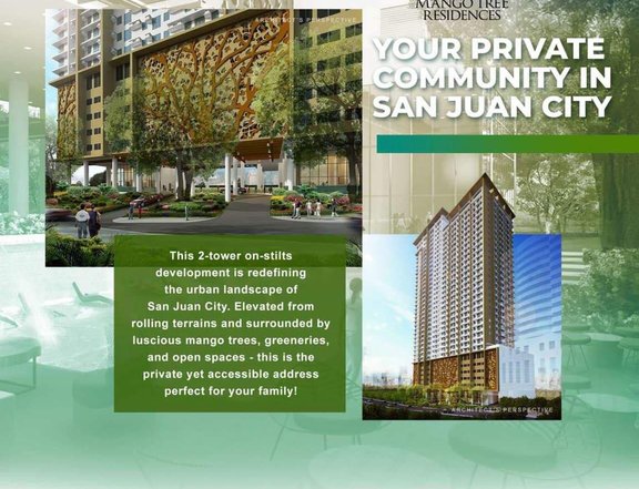 Pre Selling Studio Condominium For Sale in San Juan Manila near Wackwack golf course