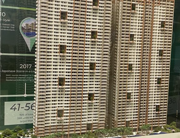 54.50 sqm 2-bedroom Condo For Sale in Kapitolyo Pasig Metro Manila