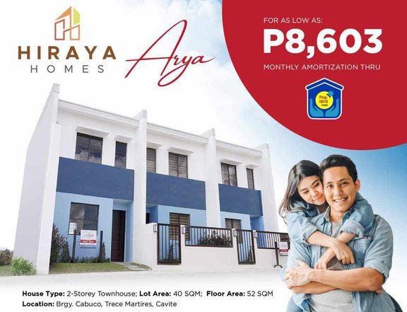 Baretype townhouse for sale in Trece Martires Cavite
