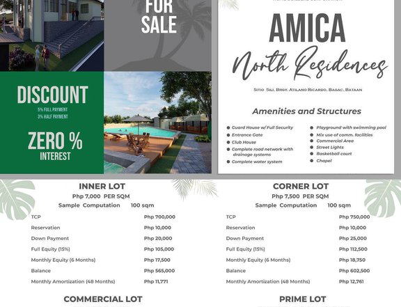100 sqm Residential Lot For Sale in Bagac Bataan