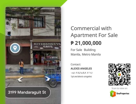 Commercial with Apartment For Sale