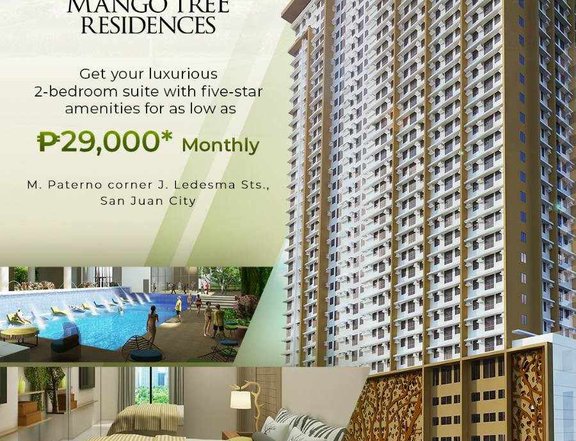 For sale rent to own condo in San Juan Manila, 2 bedroom, 1 bedroom 30k monthly