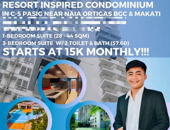 Ready For Occupancy Discounted 24.00 sqm Studio Residential Condo Rent-to-own in Ortigas Pasig