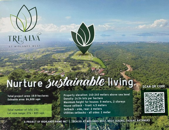 Pre-selling residential Lot for sale at Tagaytay Highlands