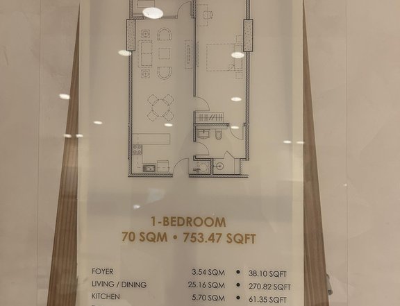 69 sqm 1-bedroom Condo For Sale in ADB Avenue, Ortigas Center, Pasig
