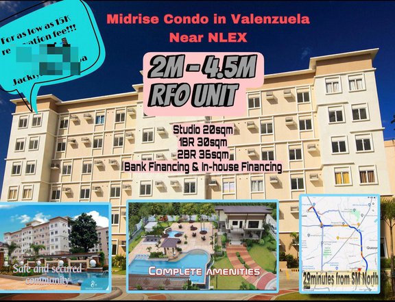 Condo For Sale near Quezon City SM North 36sqm 2BR