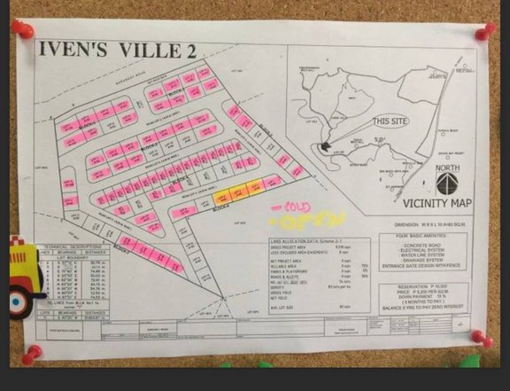 Vacant lot in subdivision or village