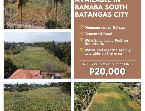 80sqm Residential Lot in Banaba South Batangas City