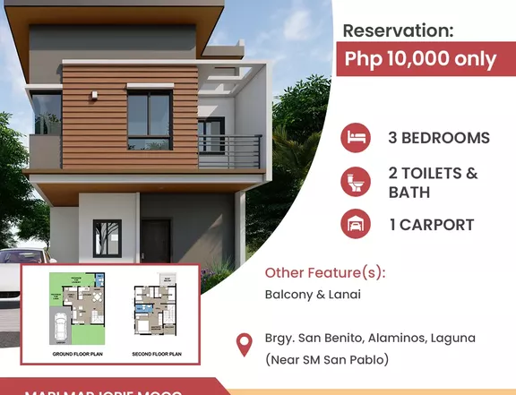 Affordable Preselling House&Lot Sentrina Alaminos Near SM Sanpablo