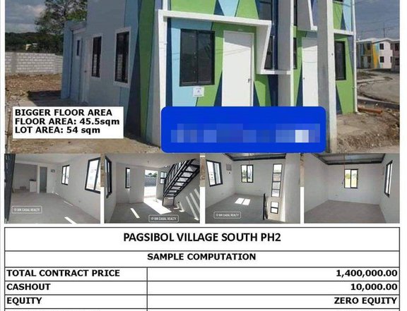 Pagsibol Village East Ph 2Naic Cavite.  Duplex model with 10k DP ONLY