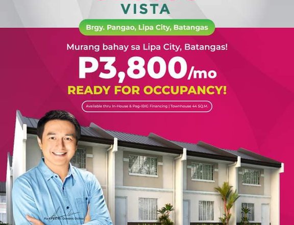 Reserve for as low as 6,000 only  2-bedroom Townhouse For Sale in Lipa Batangas