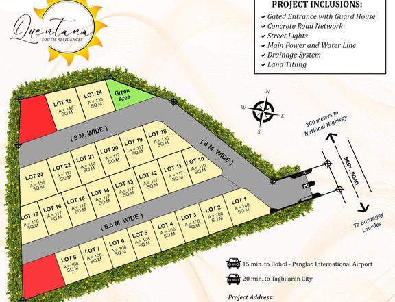 108 sqm residential lot for sale in panglao bohol