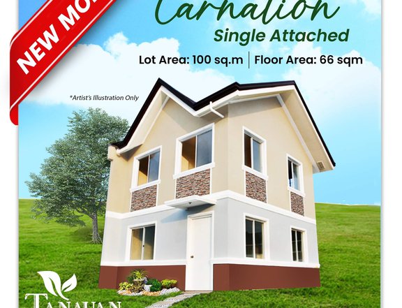Baretye single attached house for sale in Tanauan Batangas