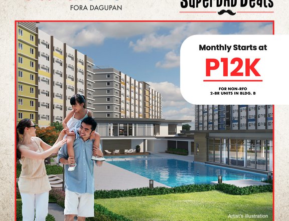 33.57 sqm 2-bedroom Condo For Sale in Dagupan Pangasinan