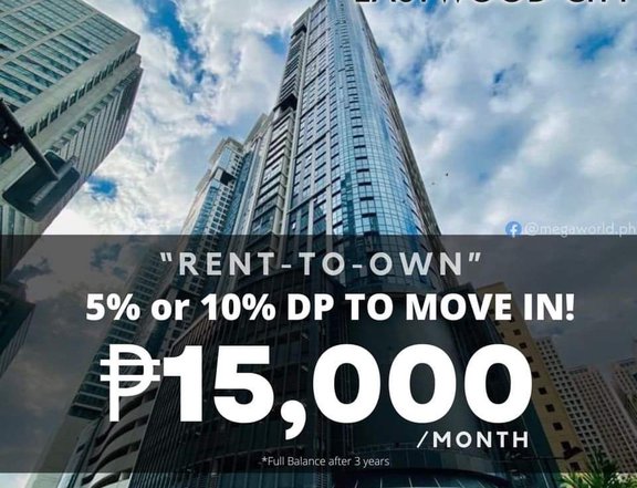 RFO 30 sqm Studio Condo Rent to Own In Eastwood City