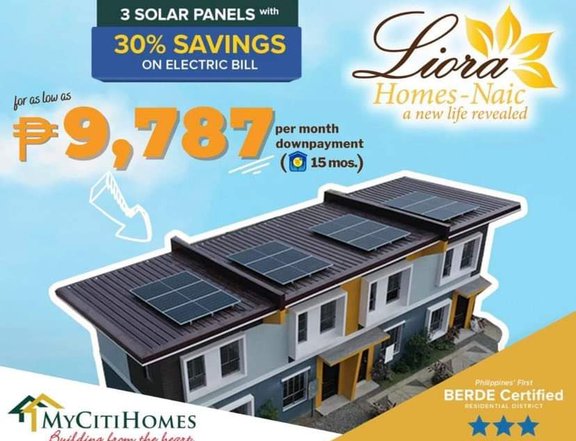 2 bedroom Townhouse with Solar Panel and Water Storage Tank for Sale