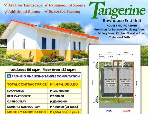 Studio-like Rowhouse For Sale in Naic Cavite