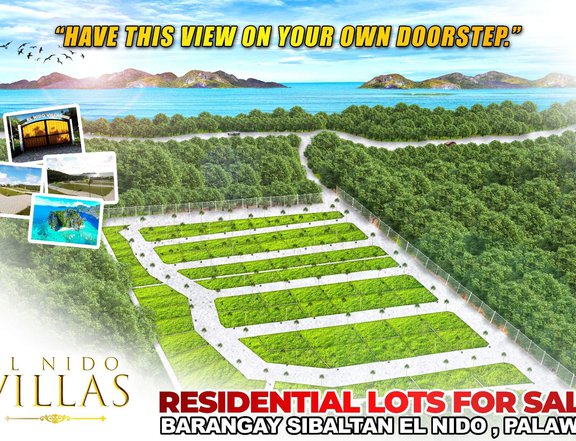 Overlooking Beach View Lot For Sale in El Nido Palawan