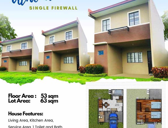 3 bedroom single attached house for sale in Calauan Laguna