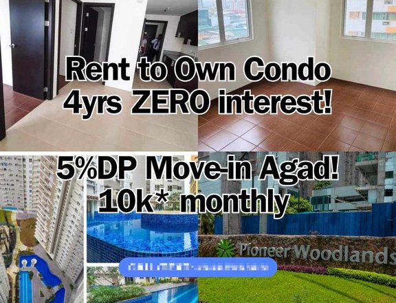 Promo 4yrs Zero Interest Rent to Own 1 bedroom Studio 2BR Mandaluyong