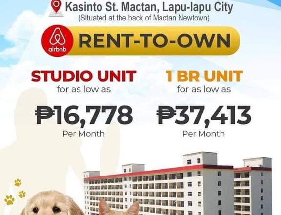 A rent to own 26.00 sqm Studio Condo For Sale in Mactan Lapu-Lapu Cebu