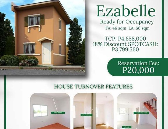 2 bedroom single attached house for sale in Bay, Laguna