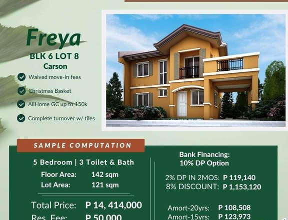 5-bedroom Single Attached House For Sale