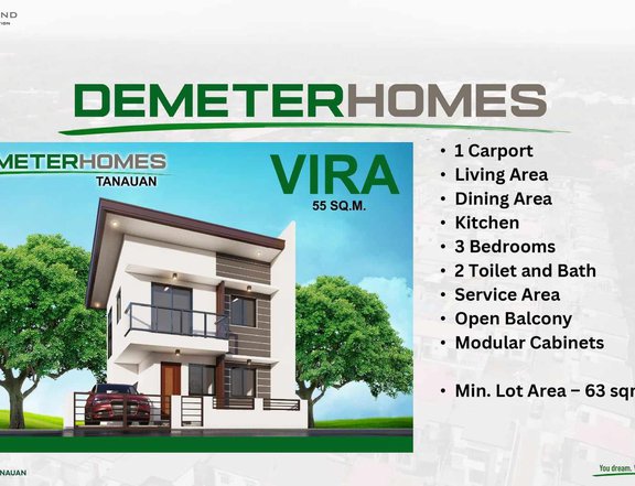 Vira 3-Bedroom Single Attached House for Sale in Tanauan Batangas