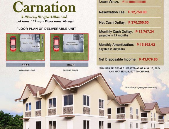 3-bedroom Single Attached House For Sale in Tanauan Batangas