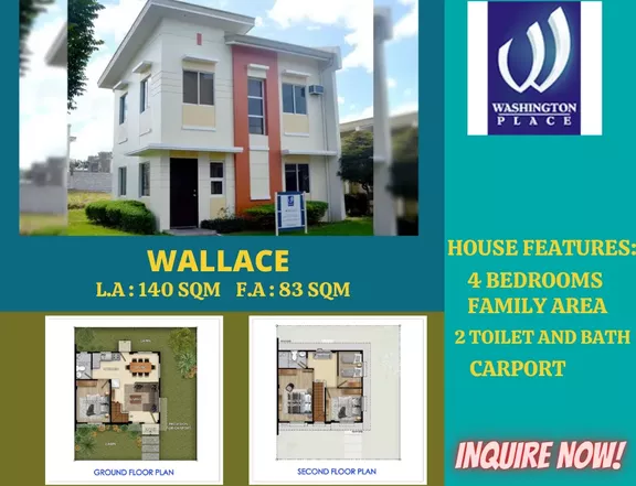 Single detached with a minimum cut of 140sqm with 3 to 4br and toilet