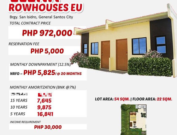 BRIA HOMES! ELENA END UNIT! SAN ISIDRO GENERAL SANTOS CITY!