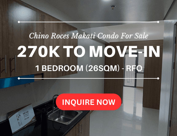 1 BR 26sqm Like Rent-to-own Terms RED Residences Chino Roces Makati