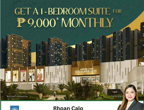 1 Bedroom Rent to Own Condo Pasig Cainta Empire East Highland City