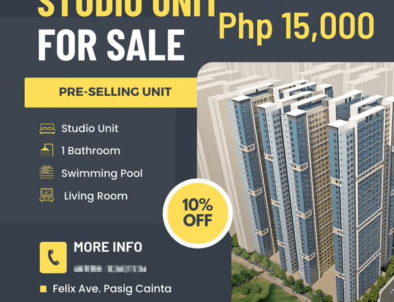 2 Bedroom 15,000 Monthly Rent to Own NO Downpayment Rush Pasig- Cainta