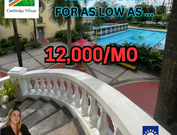 2BR Condo in Pasig-Cainta For only 12,000/mo. 150k Move in Agad