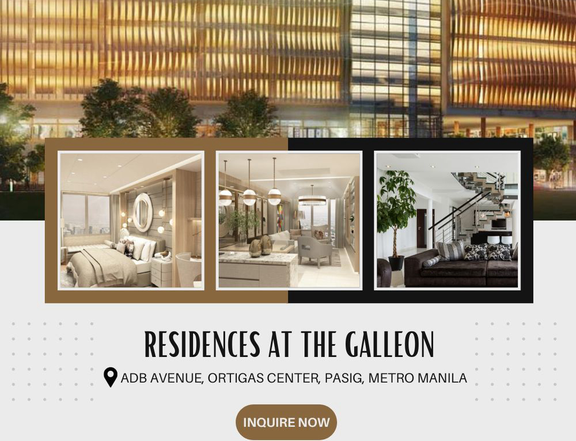 Residences at the Galleon 114sqm 2-BR Condo For Sale in Ortigas Pasig