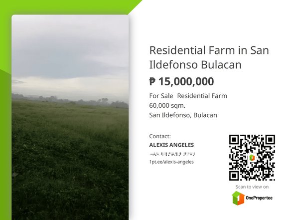 Residential Farm in San Ildefonso Bulacan
