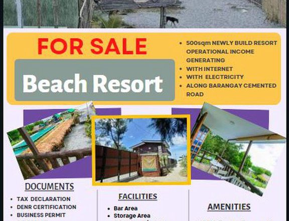 For Investment and Business Opportunity Beach Resort For Sale