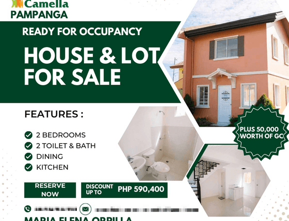 2-bedroom Single Detached House For Sale in near Clark Airport