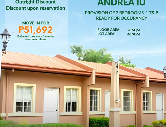 51K Move-In | Rowhouse and Lot 1-2BR, 1Toilet& Bath ( Carcar City)