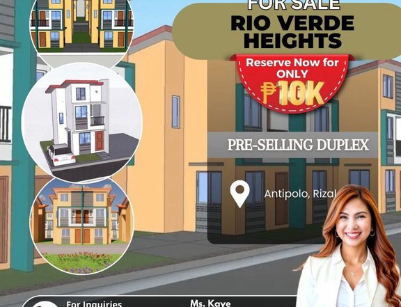 Pre-Selling Duplex House for Sale in RIO VERDE HEIGHTS!!!