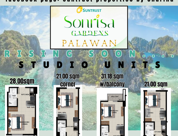 31.18 sqm Studio Condotel Rent-to-own in Puerto Princesa
