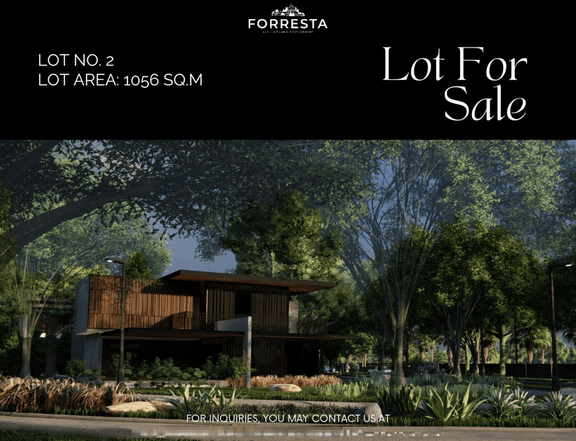 1056 SQ.M Luxury Lot for Sales in Forresta Groove