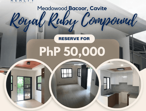 3BR Royal Ruby House and Lot For Sale in Bacoor Cavite