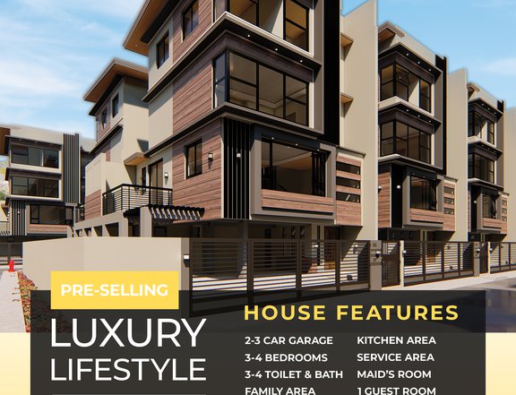 PRE-SELLING 4 STOREY 4 BEDROOMS LUXURY TOWNHOUSE AT CAINTA, RIZAL