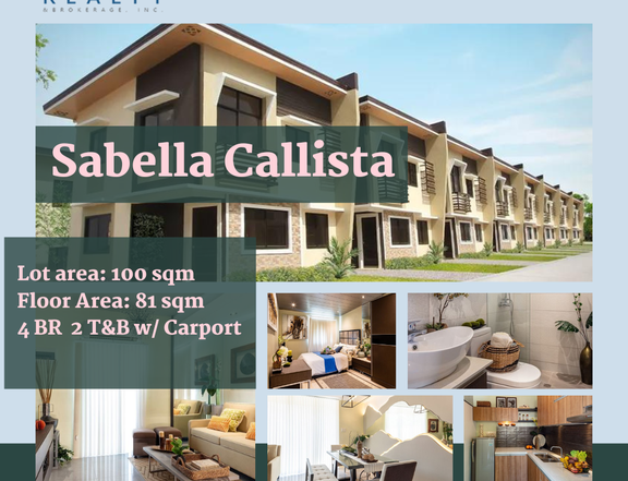 4BR Callista Single Attached House For Sale in General Trias Cavite