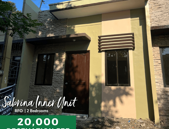 2-bedroom Sabrina IU Rowhouse For Sale in General Trias Cavite