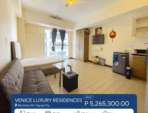 Condo for Sale in Taguig City at the Venice Luxury Residences