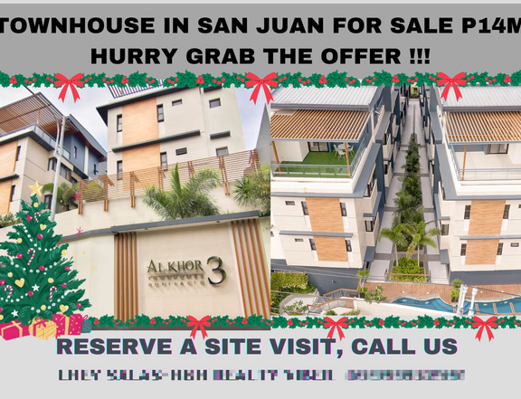 SAN JUAN Metro Manila, Brand New 4 Storey Townhouses, DP Promo Hurry!